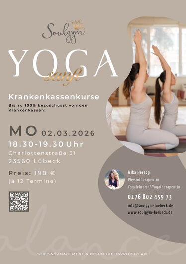 Yoga sanft - Krankenkassenkurs